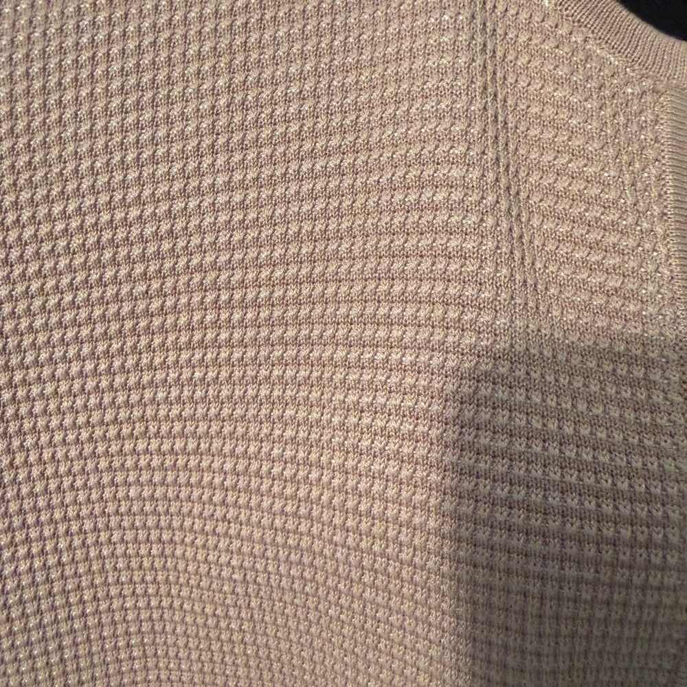 Eileen Fisher Tan and Cream Cardigan 80% silk - Picture 4 of 5